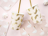Paper cups Lovely Swan, 260 ml (1 pkt / 6 pc.)