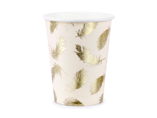 Paper cups Lovely Swan, 260 ml (1 pkt / 6 pc.)