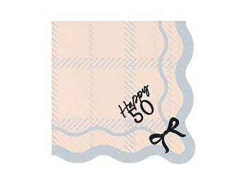 Happy 50 Napkins, 33x33 cm, mix (1 pkt / 12 pc.)