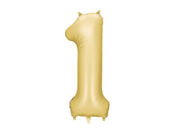 Foil Balloon Number '1', 86 cm, gold