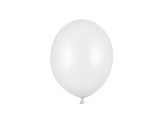 Strong Balloons 23cm, Metallic Pure White (1 pkt / 100 pc.)