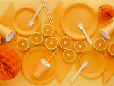 Honeycomb Ball, orange, 10cm