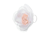 Hand Streamer Flower Set, 7,5cm Diameter, white (1 pkt / 10 pc.)