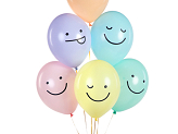 Balloons 30 cm, Faces, mix (1 pkt / 50 pc.)