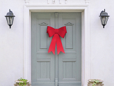 Decorative paper bow DIY, 55x71 cm, red