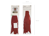 Decorative paper bow DIY, 55x71 cm, red