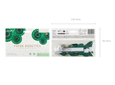 Decorative Rosettes, Dark Green, 20-30cm (1 pkt / 3 pc.)