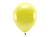 Eco Balloons 30cm metallic, yellow (1 pkt / 100 pc.)