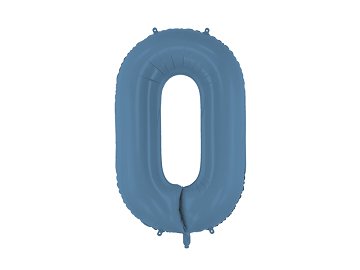 Foil Balloon Number ''0'', 86cm, navy blue