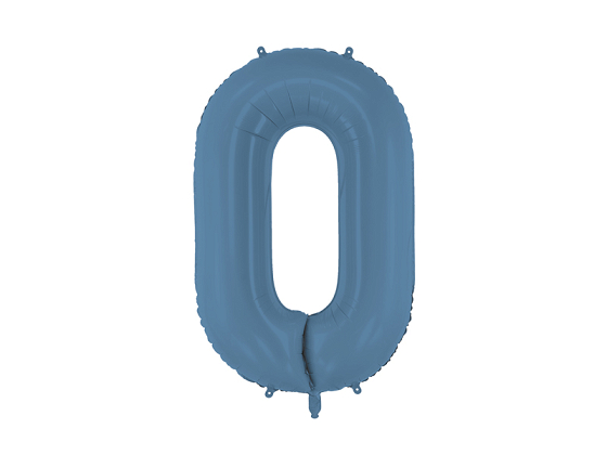 Foil Balloon Number ''0'', 86cm, navy blue