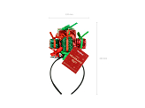 Headband Gifts, 12.5x23.5 cm, red-green
