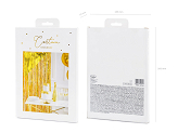 Party curtain, gold, 0.9 x 2.5m