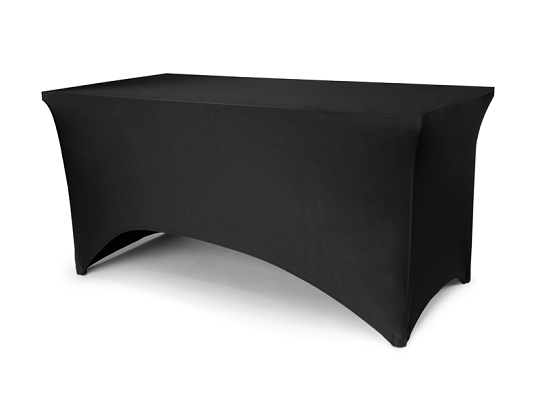 Banquet table cover, 183x76x74 cm, black