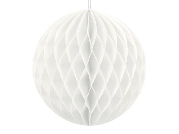 Honeycomb Ball, white, 10cm