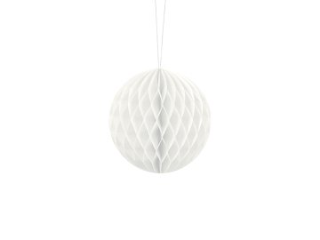Honeycomb Ball, white, 10cm