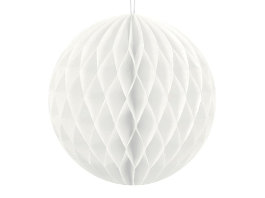 Honeycomb Ball, white, 10cm
