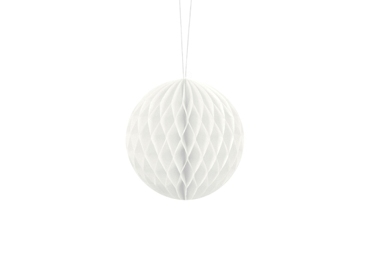 Honeycomb Ball, white, 10cm