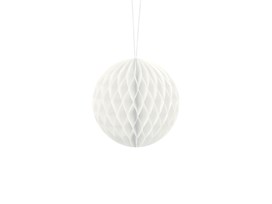 Honeycomb Ball, white, 10cm