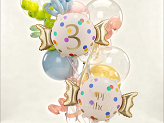 Foil balloon Candy ''3'', 61x37 cm, mix