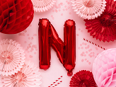 Foil Balloon Letter ''N'', 35cm, red