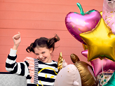 Foil balloon Strawberry, 42x45cm, mix