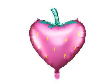 Foil balloon Strawberry, 42x45cm, mix