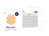 Strong Balloons 27cm, Pastel Bright Orange (1 pkt / 10 pc.)