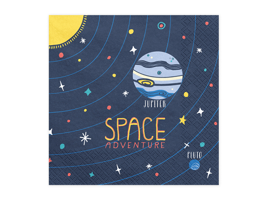 Napkins Space Party, 33x33cm (1 pkt / 20 pc.)