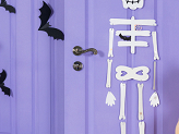 Paper decoration Bats, 19-29 cm, black (1 pkt / 6 pc.)