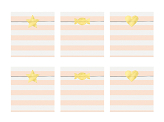 Treat bags Yummy, light pink, 13x14cm (1 pkt / 6 pc.)