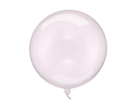 Balloon Sphere, 40cm, transparent pink