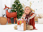 Gift bag Deer, mix, 20.5x30x10.5cm