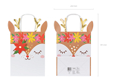 Gift bag Deer, mix, 20.5x30x10.5cm