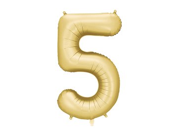 Foil Balloon Number '5', 86 cm, gold
