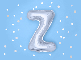 Foil Balloon Letter ''Z'', 35cm, silver