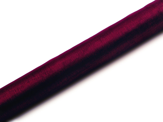 Organza Plain, deep red, 0.36 x 9m (1 pc. / 9 lm)