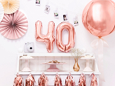 Foil Balloon Number ''4'', 35cm, rose gold