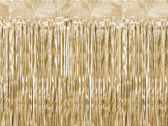 Party curtain, luxury gold, 100x200cm