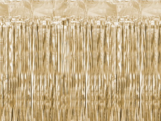 Party curtain, luxury gold, 100x200cm