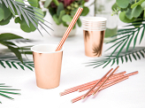 Paper cups, rose gold, 220ml (1 pkt / 6 pc.)