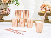 Paper cups, rose gold, 220ml (1 pkt / 6 pc.)