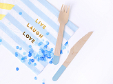 Wooden Cutlery, light blue, 16cm (1 pkt / 18 pc.)