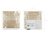 Sequin backdrop panel, square-shape, light gold, 30x30 cm