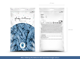Glossy Balloons 12 cm, blue (1 pkt / 50 pc.)