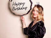 Foil balloon round Happy Birthday, 47.5x45 cm, mix