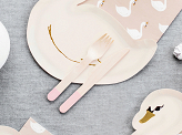 Wooden Cutlery, light pink, 16cm (1 pkt / 18 pc.)