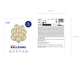 Strong Balloons 27 cm, Metallic Cold Gold (1 pkt / 10 pc.)