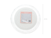 Round paper plates, rose gold, 23cm (1 pkt / 6 pc.)
