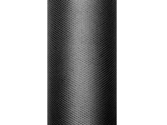 Tulle Plain, black, 0.3 x 9m (1 pc. / 9 lm)