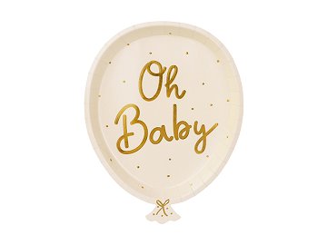 Plates Oh baby, mix, 17.5x22 cm (1 pkt / 6 pc.)